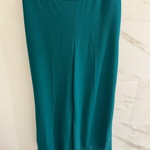 Elegant Teal Women's Wide Leg Pants